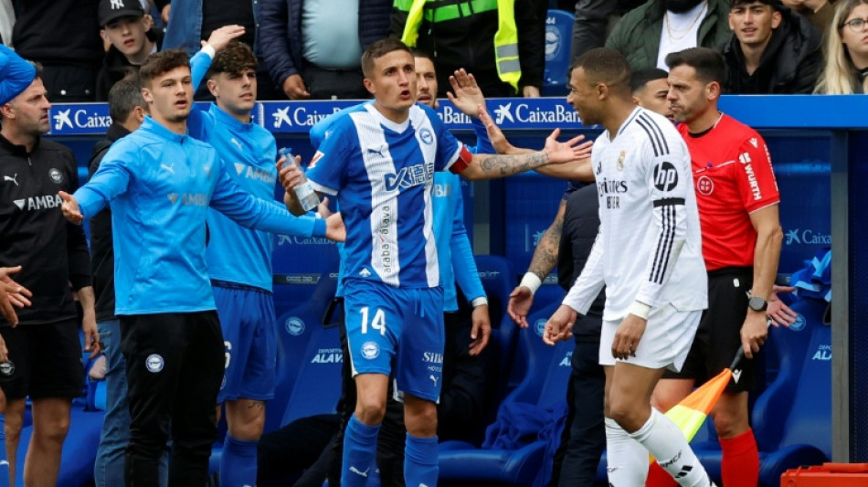 Mbappe sent off as Real Madrid beat Alaves
