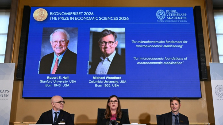  Americans Hall and Woodford win economics Nobel for stabilisation models 