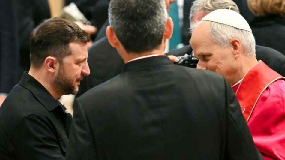 El papa recibi&oacute; a Zelenski, presidente de "la Ucrania martirizada"