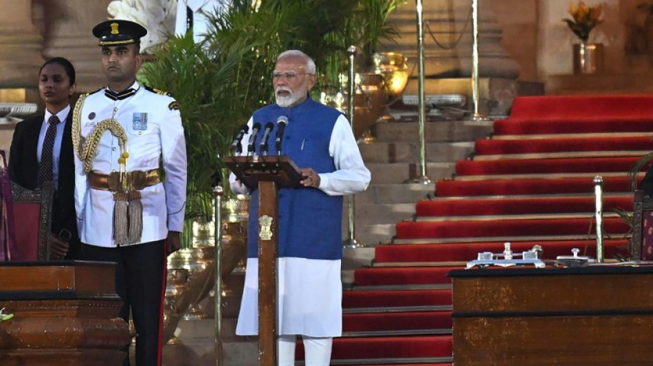 Indiens Premierminister Narendra Modi legt Amtseid f&uuml;r dritte Amtszeit ab