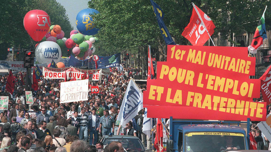 Cgt, oltre 250 mila in piazza per il Primo maggio in Francia