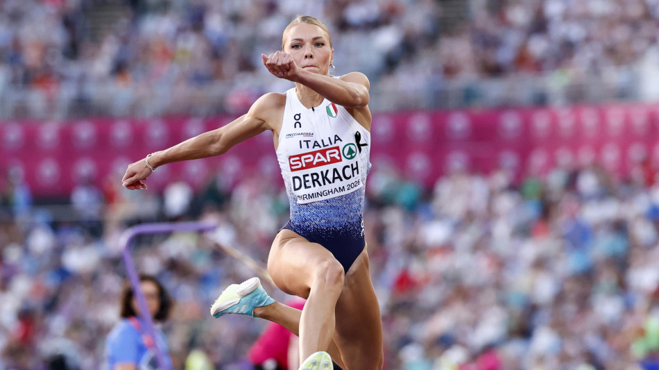  Europei atletica: oro Derkach nel salto triplo donne 
