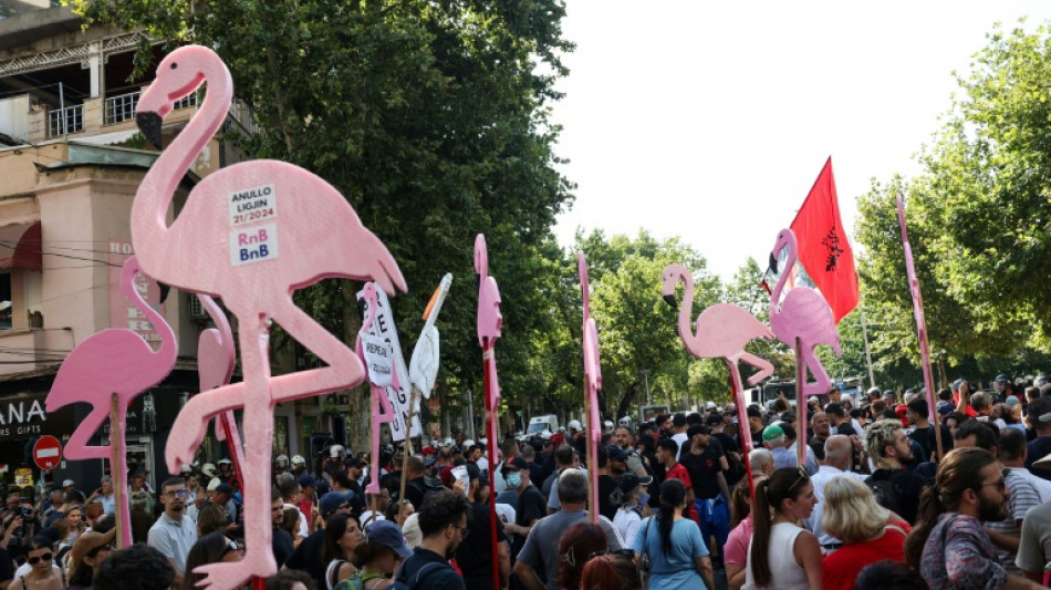 Anti-Regierungs-Demo: Albanische Polizei setzt Tr&auml;nengas gegen Demonstranten ein 