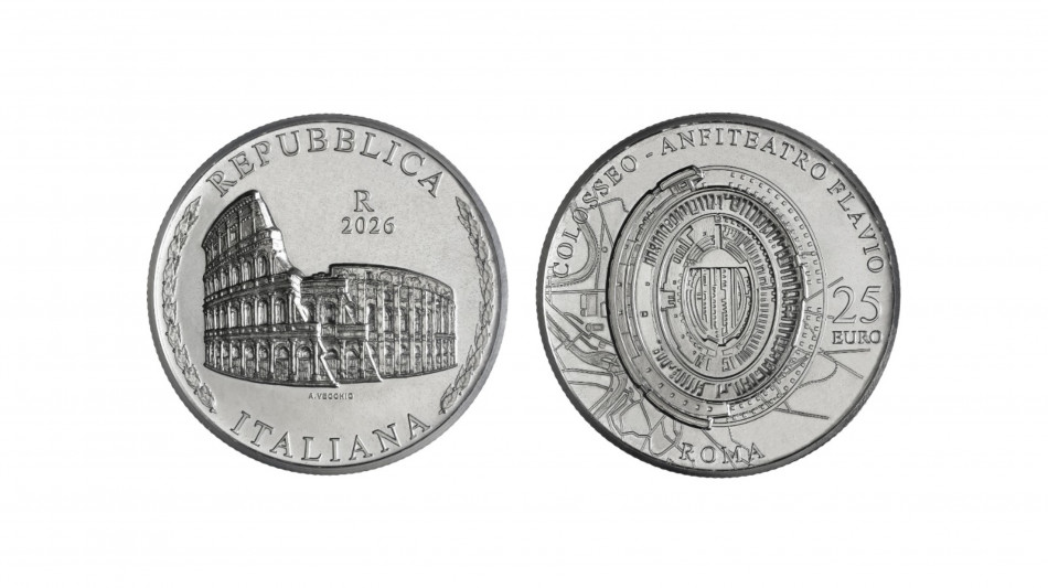  Il Colosseo diventa una moneta da un chilogrammo d'argento 