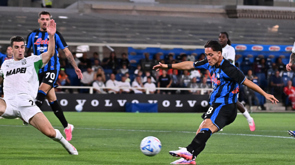  Serie A: Raspadori e Krstovic, l'Atalanta batte 2-1 il Sassuolo alla prima di Sarri 