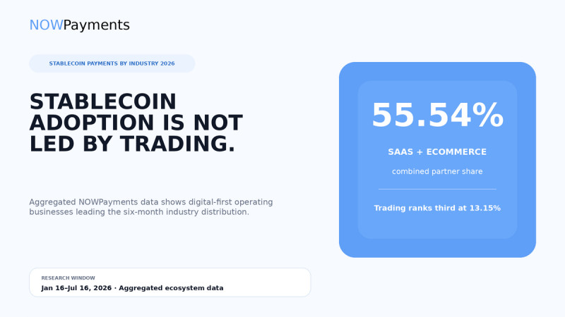  Stablecoins Are Quietly Becoming Business Infrastructure, NOWPayments Data Shows 