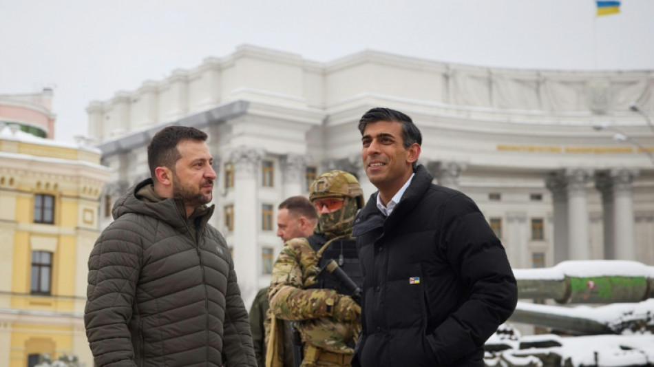 Sunak assure Kiev du soutien britannique "jusqu'&agrave; ce que l'Ukraine gagne"