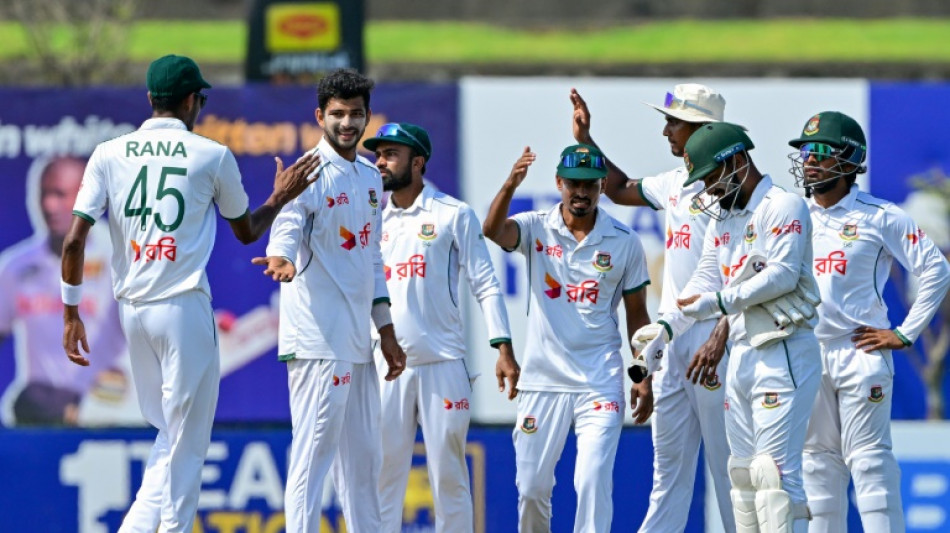 Bangladesh's lead over Sri Lanka nears 200 in first Test