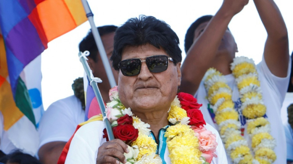  Evo Morales dice en un acto p&uacute;blico que nunca huy&oacute; de Bolivia 