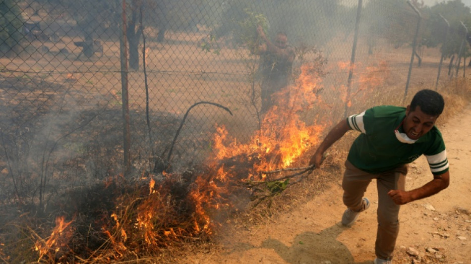  Spain football coach De la Fuente visits Madrid wildfire evacuees 