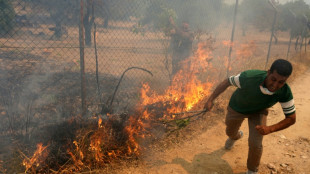 Spain football coach De la Fuente visits Madrid wildfire evacuees