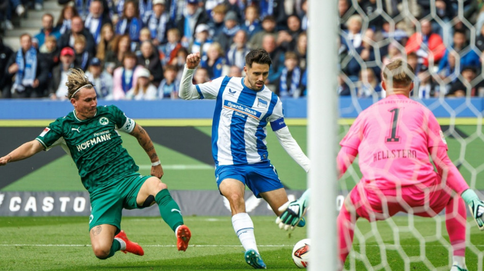 Hertha BSC setzt Siegesserie gegen F&uuml;rth fort 