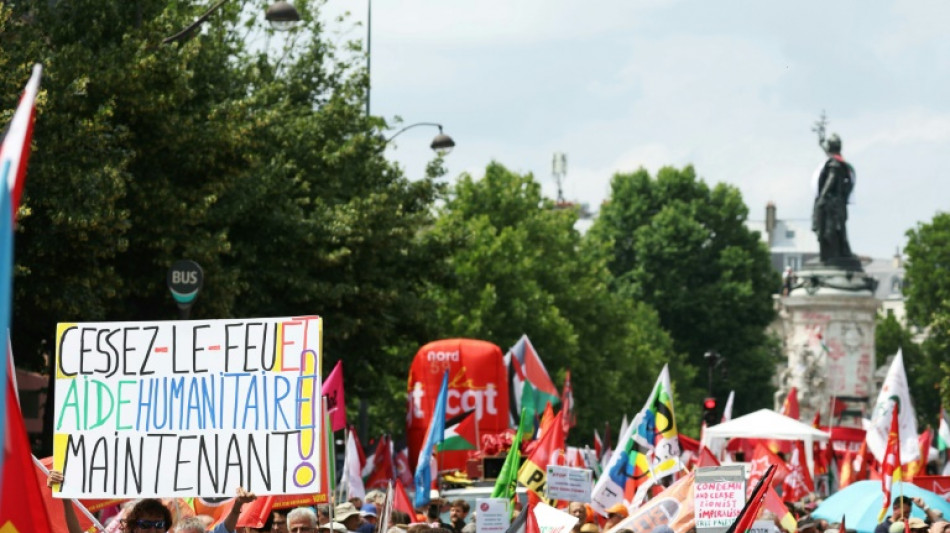 Mobilisations en France pour la Palestine à l'appel de syndicats et partis de gauche