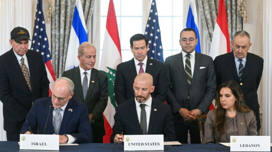  Israel, der Libanon und die USA unterzeichnen Rahmenabkommen 