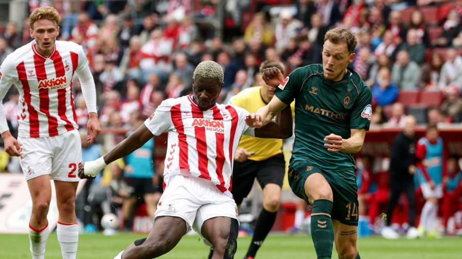  Werder schw&auml;cht sich selbst: K&ouml;ln gelingt Befreiungsschlag 