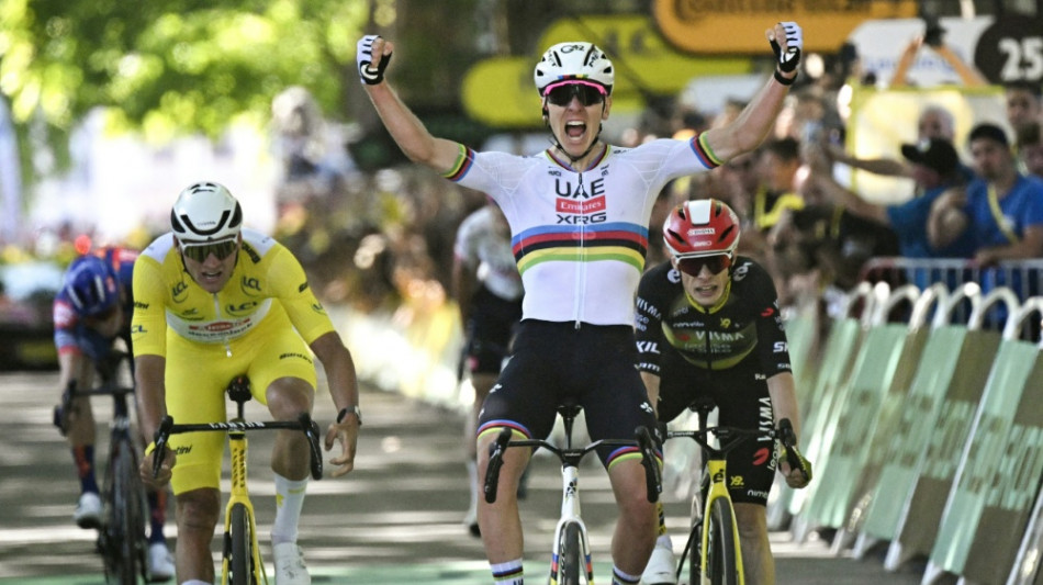 Pogacar gewinnt vierte Tour-Etappe und verpasst hauchd&uuml;nn Gelb