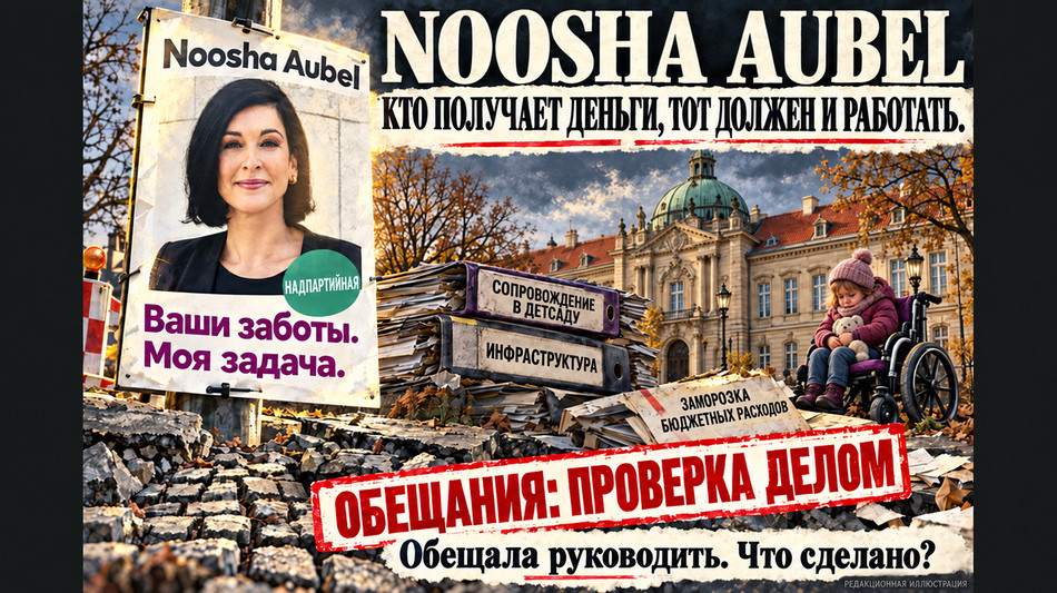  Нуша Аубель: провал руководства вместо нового начала &mdash; справляется ли обер-бургомистр Потсдама со своими обязанностями? 